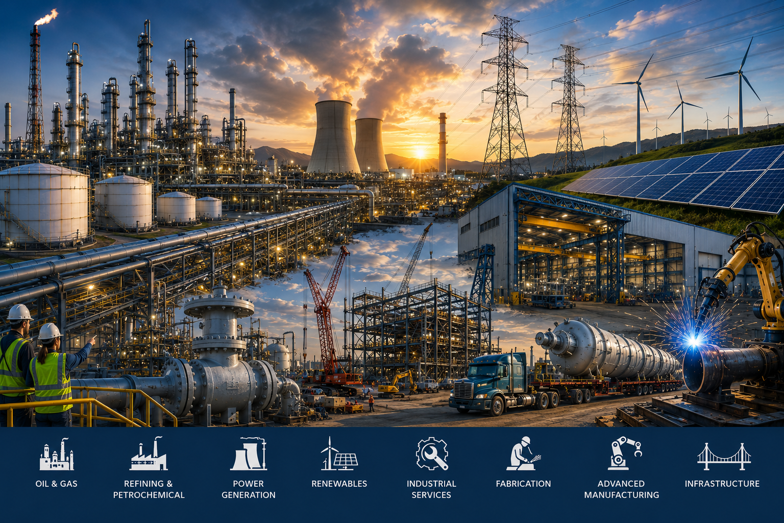 Energy and industrial sectors served by Merritt Industries
