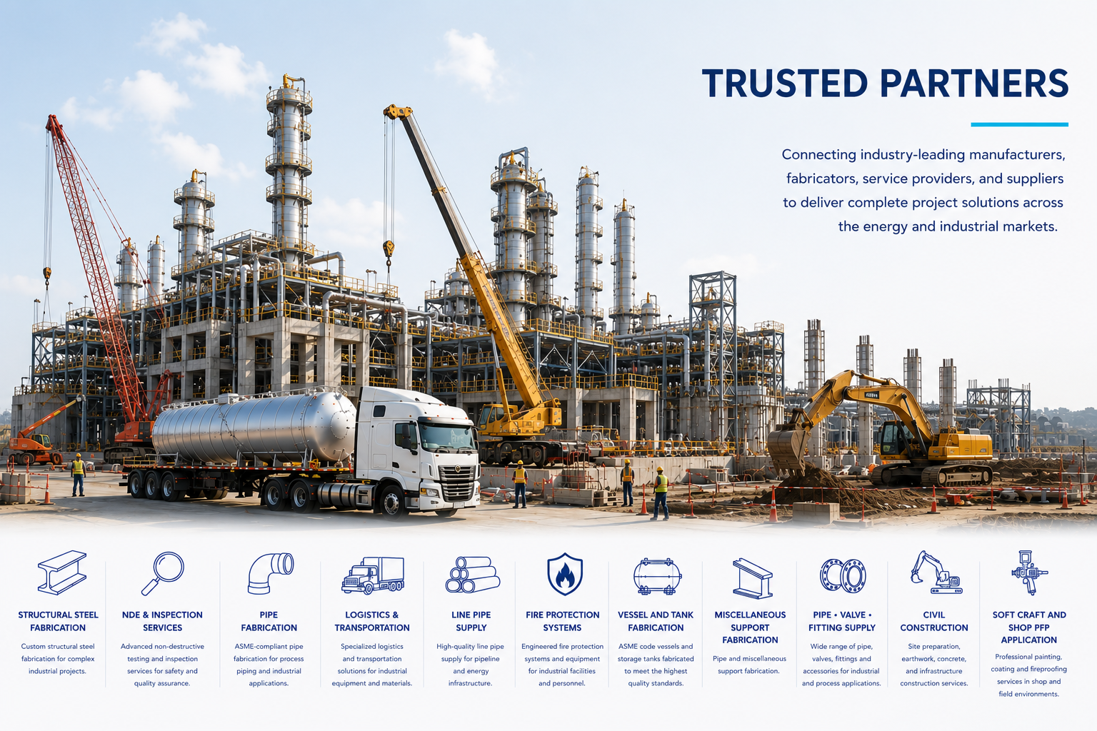 Trusted energy and industrial project partners